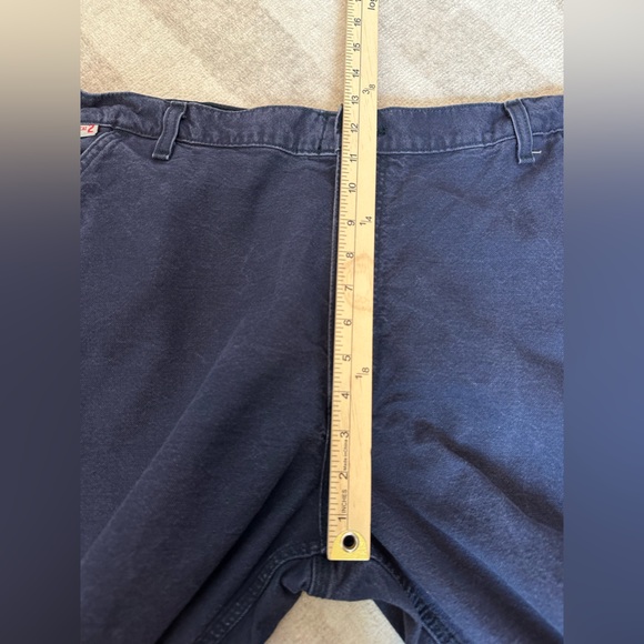 Carhartt Men’s FR Washed Duck Work Dungaree Dark Navy 100791-410 (Sz 42 X 30) - Picture 9 of 11